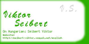 viktor seibert business card